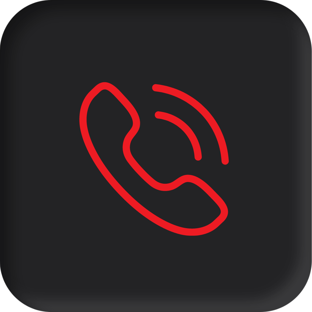 red and black phone icon