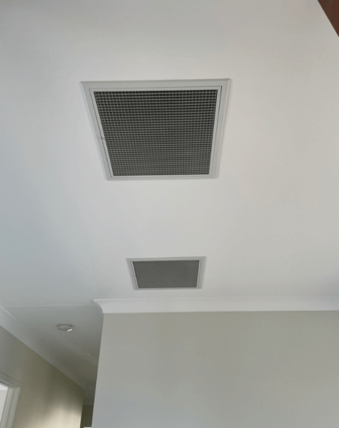 ducted air conditioning vents in commercial office space